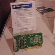 20050315ct Sangoma 4 port T1/E1 card A104, compatible with Asterisk Open Source PBX