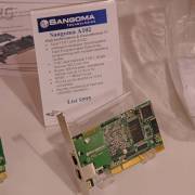 20050315cu Sangoma 2 port T1/E1 card A102, compatible with Asterisk Open Source PBX