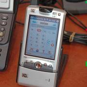20050315e Alcatel SIP softphone on HP 6315 GSM/802.11/Bluetooth phone.